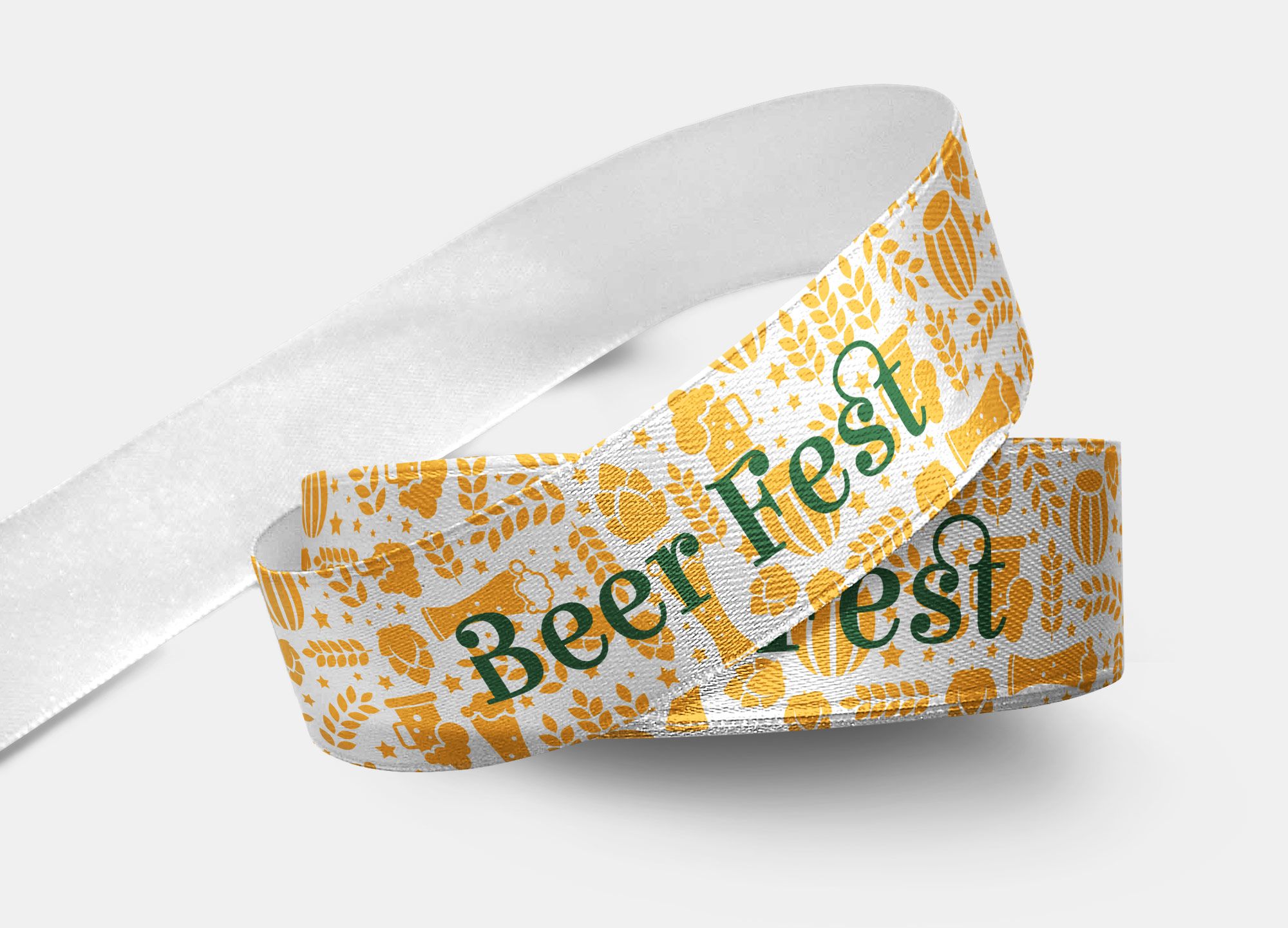 Nastro Beer Fest in altezza 15mm, ideale per rafforzare il valore del tuo evento.