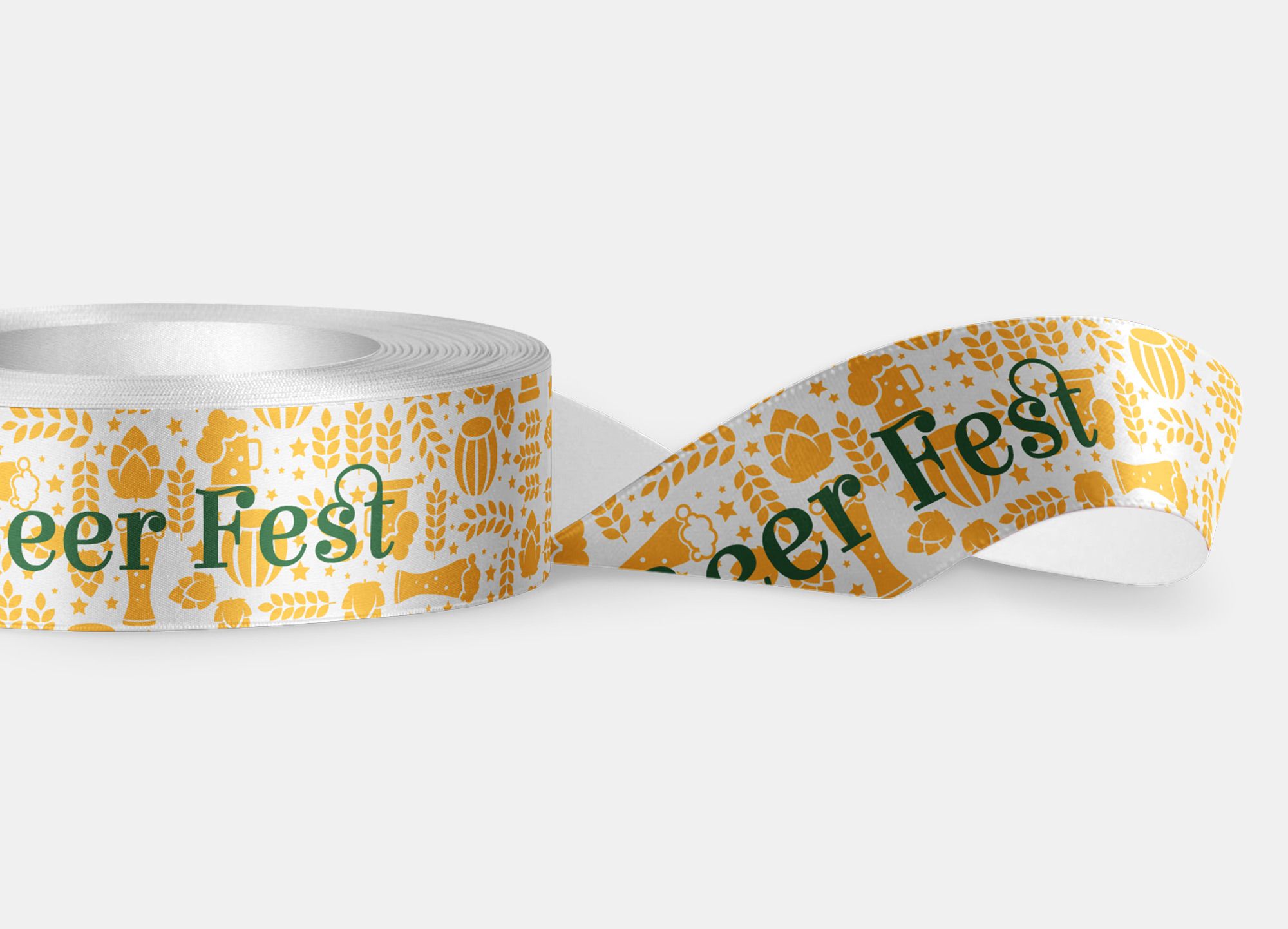 Nastro Beer Fest in altezza 15mm, ideale per rafforzare il valore del tuo evento.