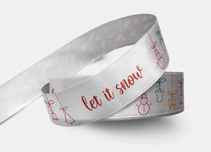 Nastro let it snow ideale per decorare ogni angolo della casa con addobbi di Natale. 